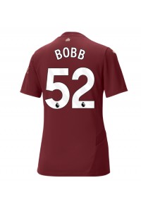 Manchester City Oscar Bobb #52 Voetbaltruitje 3e tenue Dames 2024-25 Korte Mouw